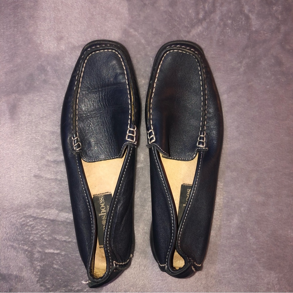 Town shoes Italian black Moccasins